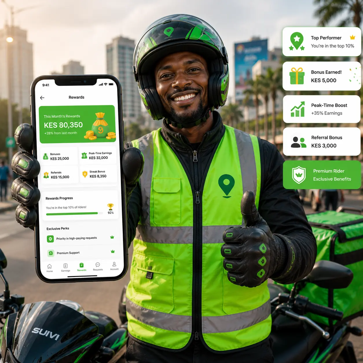 Rider Rewards & Bonuses